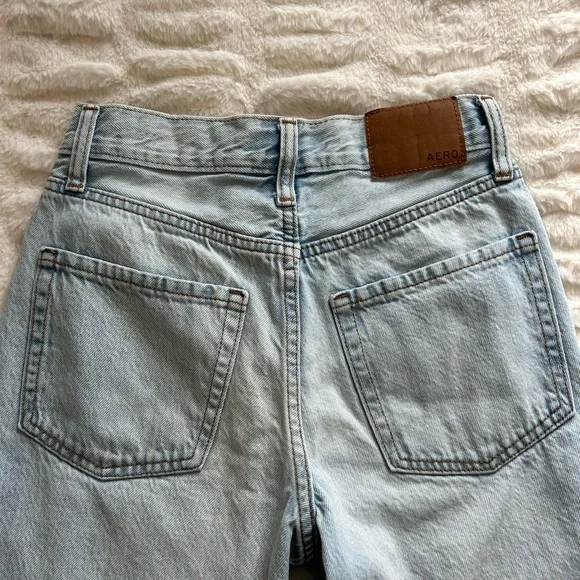 Aeropostale Light Blue High Rise Baggy Jeans - Picture 4 of 5